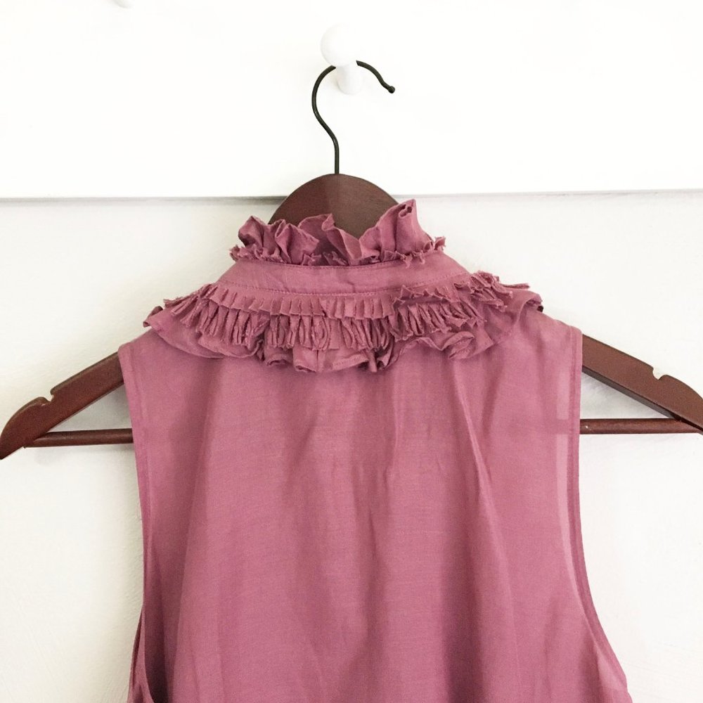J. Crew | Blush Pink Ruffle Blouse - Picture 5 of 7